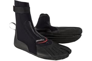 O'Neill Heat 3mm Split Toe Neoprene Boot with Textured Rubber Sole for Cold Water Surfing, Paddleboarding, Snorkeling, and Any Water Activities, Black, 15