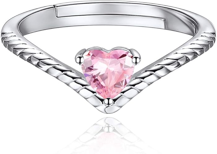 Amazon Chicsilver トルマリン 指輪 レディース フリーサイズ ハート リング シルバー925 金属アレルギー対応 10月 誕生石 アクセサリー ネックレス 通販