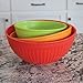 Nordic Ware Microwave Prep/Serve Bowl Set, 3 Piece, Fiesta Colors