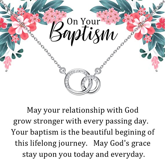 BAUNA Baptism Necklace - Catholic & Christian Gift for First Communion