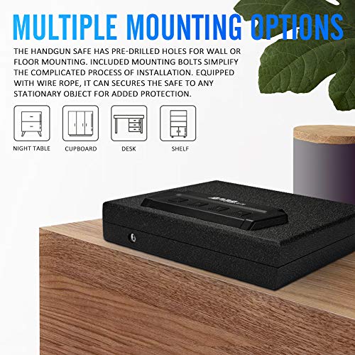 RPNB Portable Security Safe, Quick-Access Dual Firearm Safety Device with Quick Reliable Keypad Access