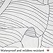 LILYMUA Black and White Fabric Bathroom Shower Curtains,Tropical Palm Leaves Pattern Trendy Fabric with Bath Curtain Hooks Shower Curtain Waterproof Bathroom Decor Shower Curtain，72x78Inch