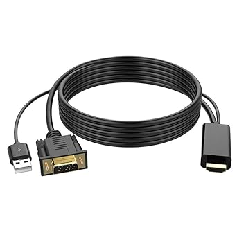 starter Cable Adaptador HDMI a VGA – 1,8 m HDMI a VBA Jumper Largo ...