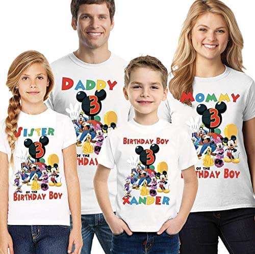 Mickey Clubhouse Family birthday shirts 