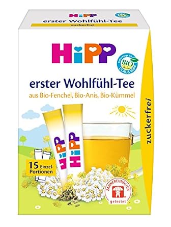 Hipp Erster Wohlfuhl Tee Zuckerfrei 6er Pack 15 X 5 4g Amazon