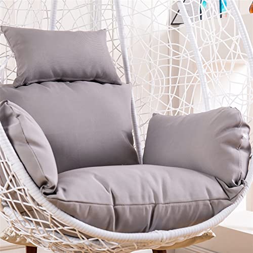Egg Chair Cushion Replacement with Headrest, Foldable Hanging
