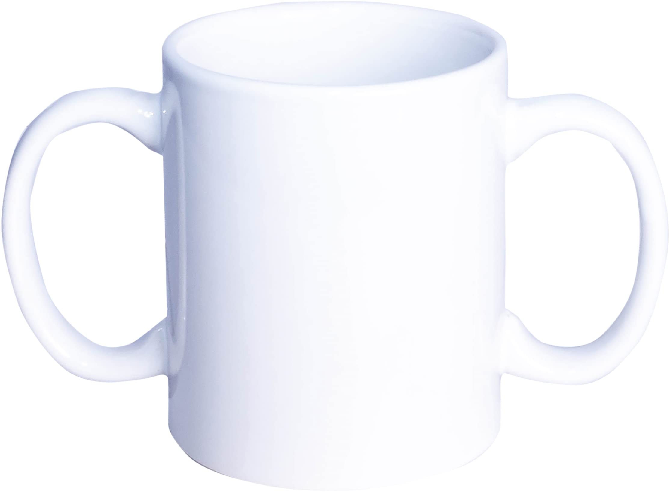 Two Handled Mug. Dual Handles for Easy Holding, Living Aid for The Elderly, Those with a Weaker Grip, Disabilities, Tremors, Parkinson's or Arthritis. Aids Independent Drinking as Reduces spillages