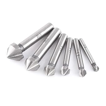 Amazon Co Jp Xuuyuu 6本 面取りカッター 面取カッター 皿穴カッター 皿穴ビット 工具 金属 プラスチック 加工 木工用 穴あけ 産業 研究開発用品