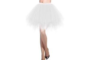 DRESSTELLS Women's Short Tutu Ballet Bubble Skirt 50's Tulle Party Vintage Petticoat