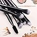 10 pcs Professional Eye Makeup Brushes Kit - HEDILINA Makeup Brushes Set, Blending Eyeshadow Eyebrow Concealer Smudge Lip Brushes (Rose Red)