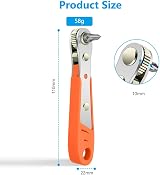 OSDUE Mini Ratchet Wrench Right Angle Magnetic Screwdriver 1/4 Drive 4.5 Inch view 2