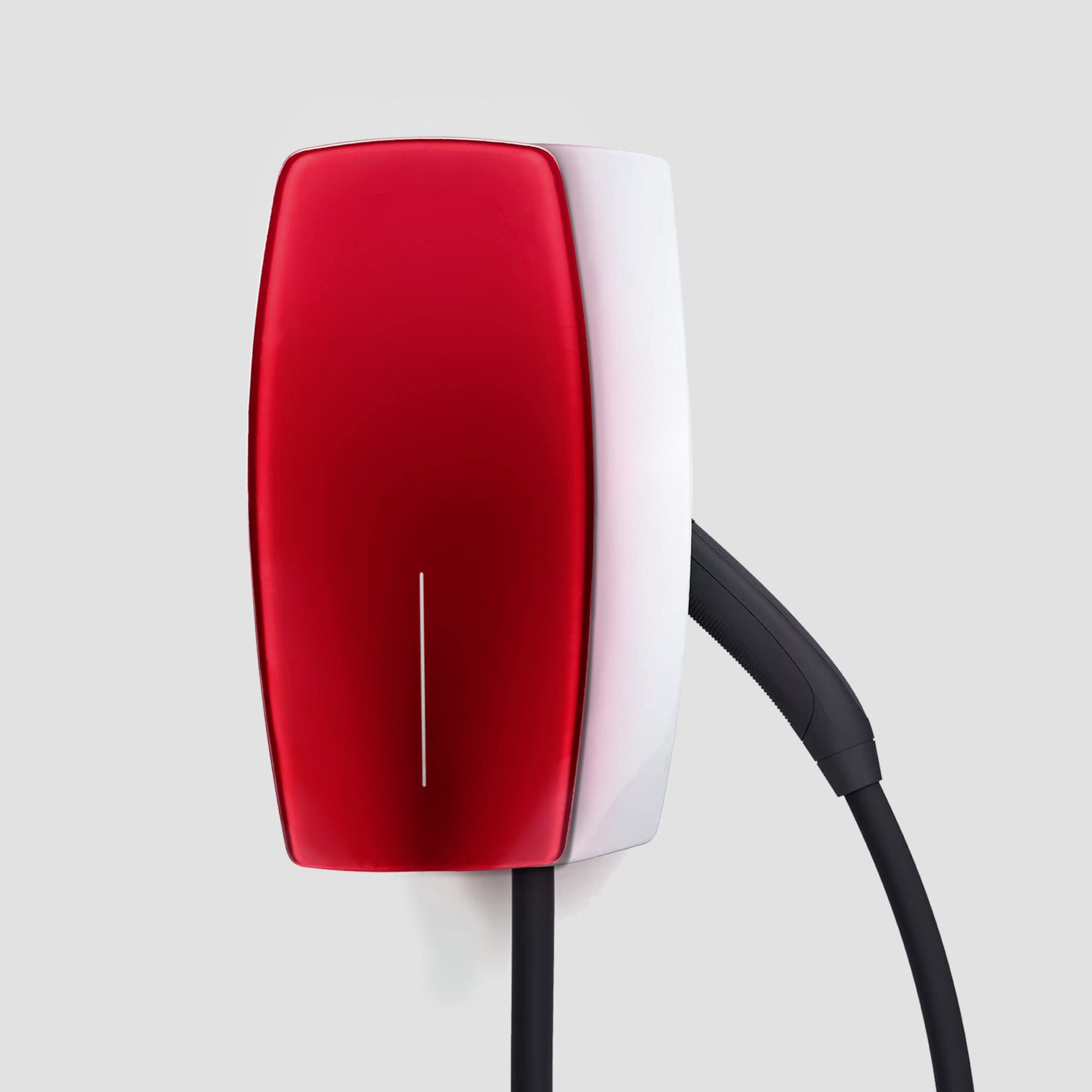 Photo 1 of Lectron Tesla Wall Charger Faceplate - Tesla Gen 3 Wall Connector Faceplate (Red, 1 Pack)