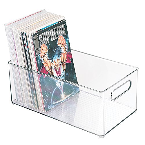 Comic Book Baskets, Bins Containers Storage Box mDesign Home Storage