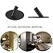 Hgery Adhesive Hooks, Self Adhesive Black Wall Mount Hook for Key Robe Coat Towel, Super Strong Heavy Duty Stainless Steel Hooks, No Drill No Screw, Waterproof, for Kitchen Bathroom Toilet, 4 Pack