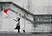 Balloon Girl “There is always hope” photo wallpaper – Banksy Balloon Girl mural – “There is always hope” Banksy wall decoration
