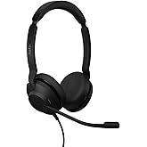 Jabra Evolve2 30 SE (2025 Version) Wired Dual-Ear Headset with Microphone for Work – Computer Headset - New USB-A and USB-C Cable - Goes with All Online Meeting Platforms - Black