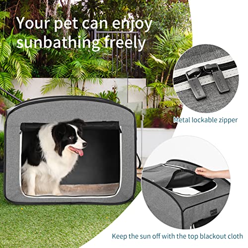 Petsfit Collapsible Dog Travel Crate, Portable Pop Up Dog Crate for