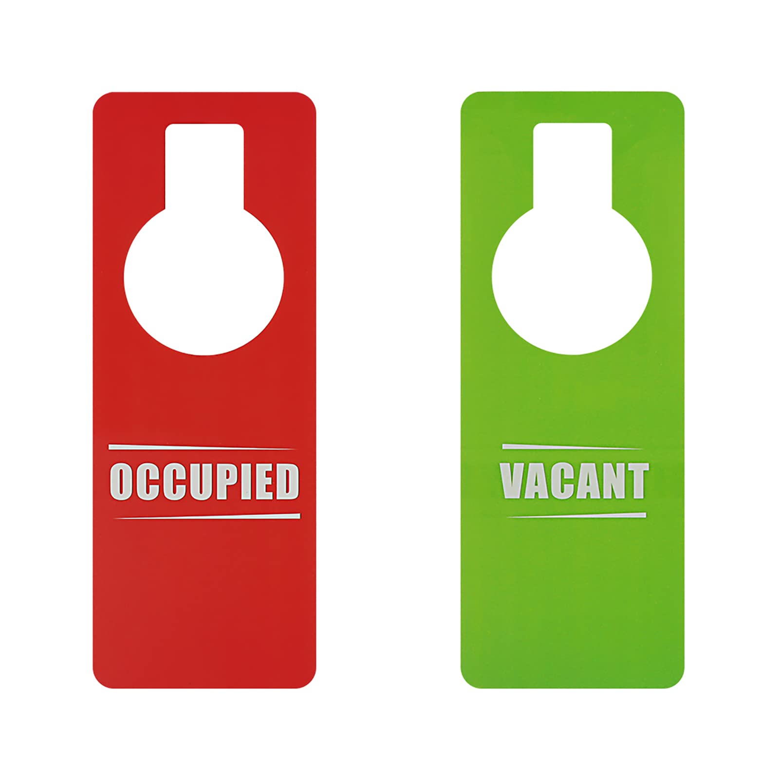 Muka 2Pcs Vacant Occupied Sign Plastic Double Sided Door Knob Hanger Sign for Hotel Office Conference Room