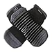 Non Slip Skid Socks with Grips, For Hospital Rehab, Traveling, Yoga, Pilates, Barre, Martial Arts, Trampoline, Fitness, Home Use, For Women, Men, YogaAddict, Black (Grey Edges) - Size L/XL