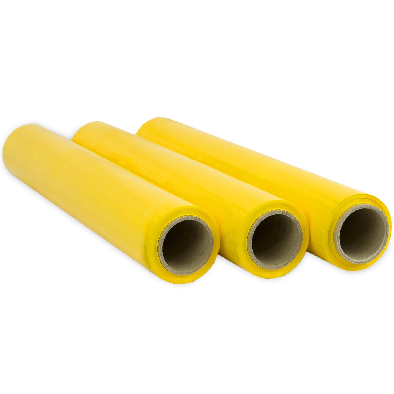 OFITURIA Red Film for Packing 50cm x 300m Length, Elastic Film, Manual Packaging (Yellow, 3 Rolls)