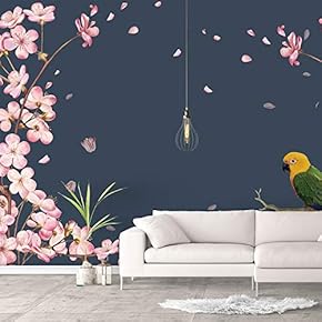 Wall Murals for Bedroom Green Plants Animals Removable Wallpaper Peel and Stick Wall Stickers - 66x96 inches