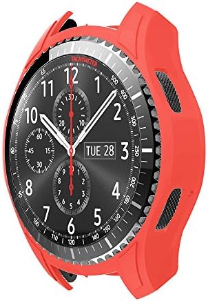 Colors Silicone protector Thin Watch Skin Cover Case For Samsung Gear S3 Frontier (Red)