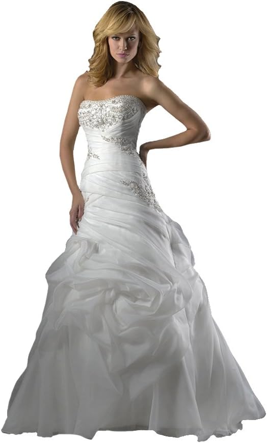 Allure Bridals Mermaid Wedding Dress Strapless Princess 2359