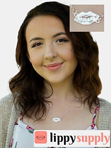 Lip Fashion Pendant Chain Necklace (Gold)