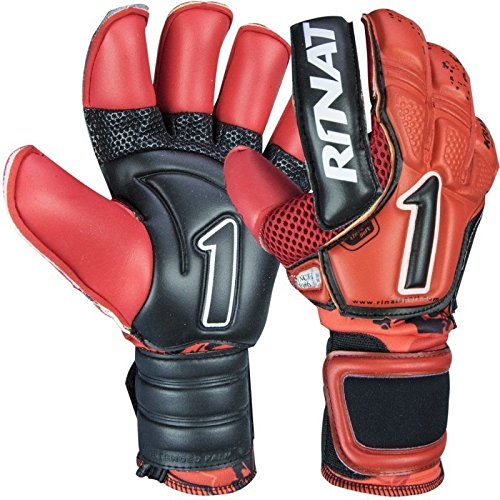 RINAT KRAKEN PRO GOALKEEPER GLOVES (RED BLACK, 10)