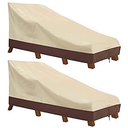 Vailge Waterproof Patio Chaise Lounge Cover, 600D