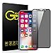iPhone X Privacy Screen Protector, OSSKY iPhone X 3D Curved Anti - Spy Full Coverage Unbreakable Tempered Glass Screen Cover Shield for Apple iPhone X /10, 5.8 Inch - Black