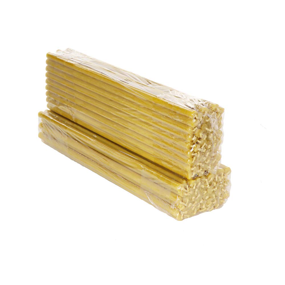 NKlaus 1940g (Approx. 100 pcs) Quality Candles 100% Beeswax drip-Free L: 30cm House Church 39129