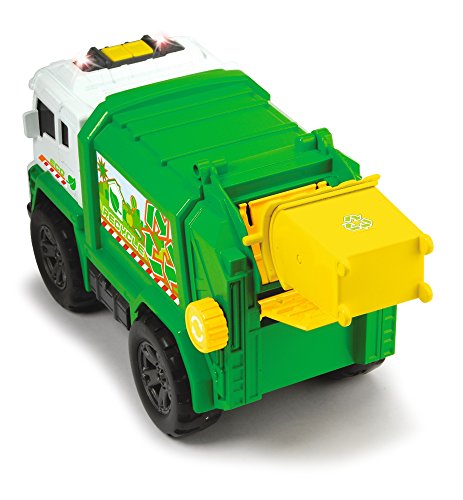 Dickie Toys 203304013 - Action Series Garbage Truck, Müllwagen, Müllauto mit Motor, mit Licht- und Soundfunktion, 20cm – Bild 4