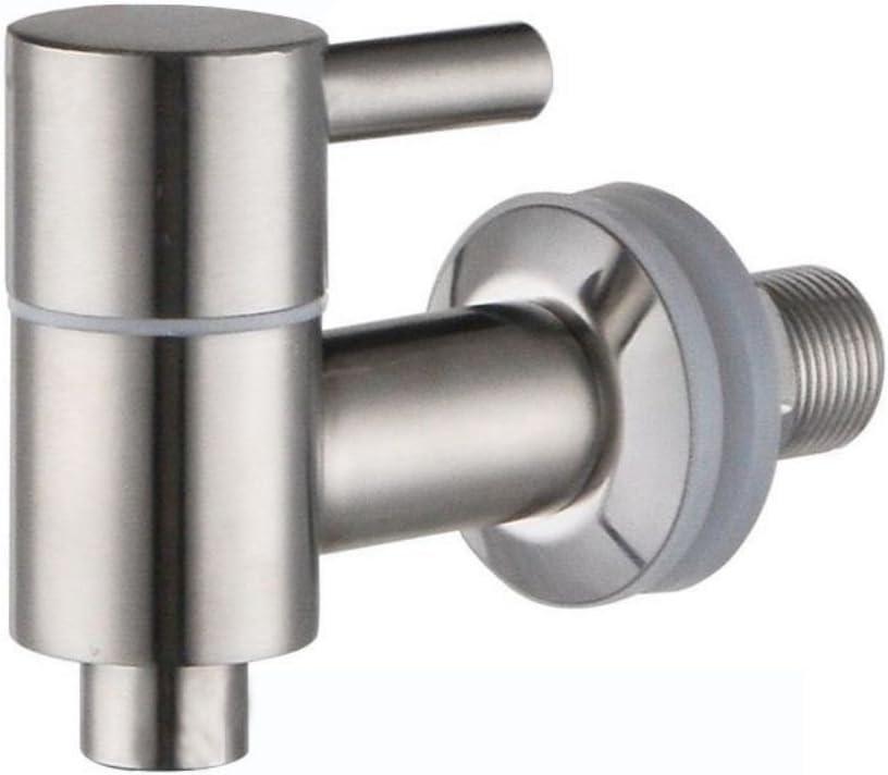 NiftyPlaza Replacement Spigot/Faucet/Tap for Beverage Dispenser Stainless Steel, 16mm with Ceramic Valve Tap, Fits 5/8 Inch Opening