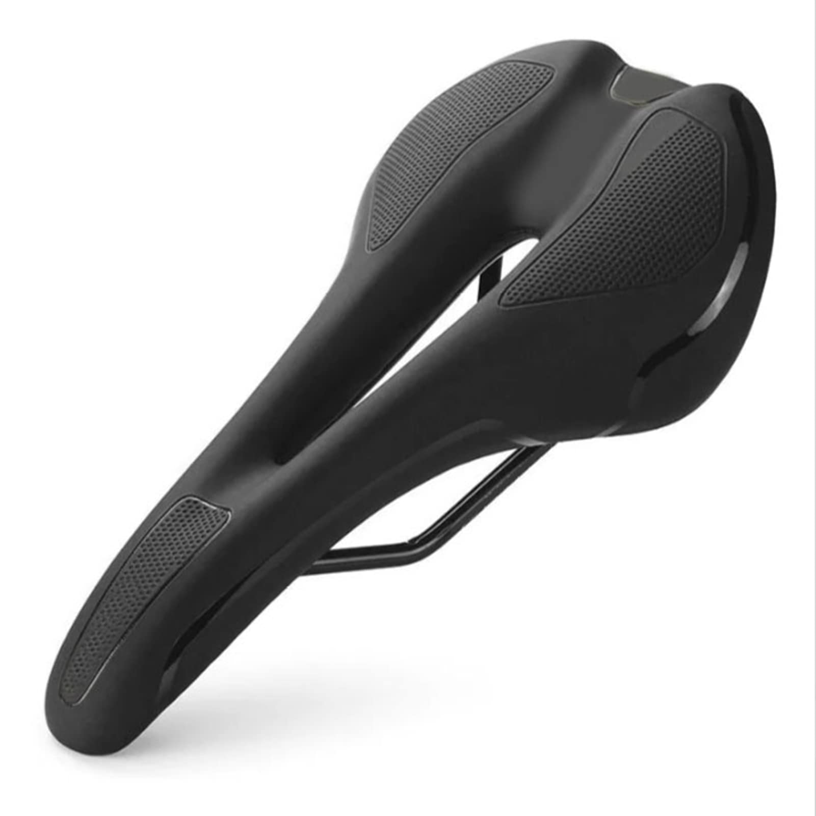 Bike Seat Cushion, Bike Saddle Cushion, 11.0x5.9in PVC Hollow Hole Bike Saddle Shock Absorption Waterproof Cycle Seat Cushion for Outdoor Riding