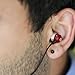 GOgroove Earbud Headphones with Deep Bass & Comfortable Ear Gel Tips (Red) - In Ear Earphones Featuring Noise Isolating Design, Durable Alloy Driver Housing, & Ergonomic Angled Stay-In Fit