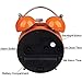 Useful Retro Twin Bell Alarm Clocks Mute Silent Quartz Movement Non Ticking Sweep Second Hand Bedside Desk Analog Morning Wake Up Alarm Clock with Nightlight Backlight and Loud Alarm HA01 Orange