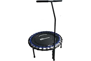 MXL MAXIMUS LIFE Maximus Pro Bungee Rebounder | Stronger Quieter & Softer Bounce | 40'' Mini Trampoline Ready Assembled for Adults & Children | Max 400lb | DVD+ Videos