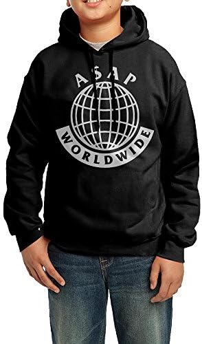 YHTY Youth Boys/Girls Hoodies Asap Mob Black Size M