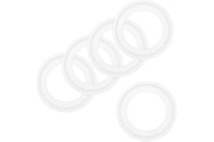 M METERXITY 5-Pack 64mm OD Silicone O-Rings Gasket, Flange O-Ring Seal Gasket for 1.64" Clamp/Compressor Valves Pipe Repair/S