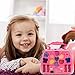 Sunny&Love 2018 Princess Girl's Pretend Play Toy Mini Cosmetic Case Toy Palette Set Non Toxic for Kids (Pink)