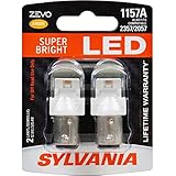 SYLVANIA - 1157 ZEVO LED Amber Bulb - Bright LED Bulb, Ideal for Park and Turn Lights (Contains 2 Bulbs)