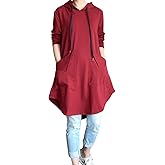 Minibee Women's Hoodies Oversized Sweatshirt Dress Long Sleeve Casual Tunic Pullover with Pockets