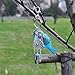 Artilady Cute Keychains For Women - Boho Gypsy Bag Charm, Keyrings, Birthday Gifts For Women, Girls, Kids (feather blue)