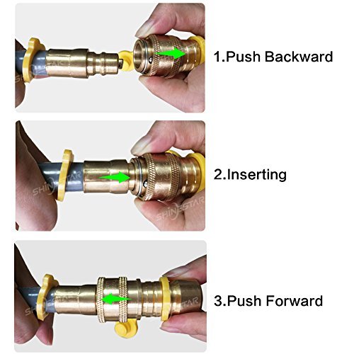 SHINESTAR 12 Feet Natural Gas Hose with 3/8inch Quick Disconnect for