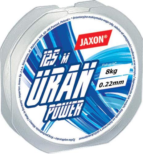 Jaxon Uran Power Fishing Line 125 m / 0.12 mm / 0.45 mm Spool Monofile, 0,22mm / 8kg