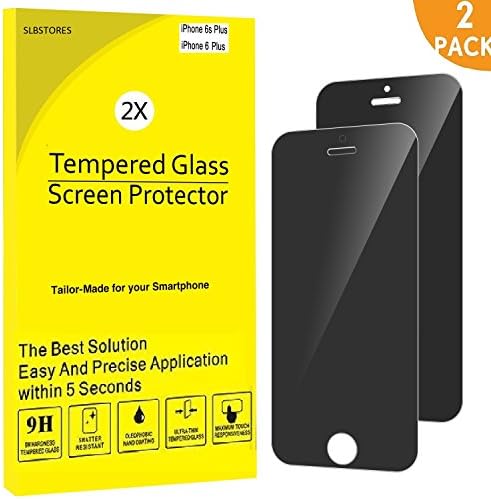 2-Pack Privacy Screen Protector for Apple iPhone 6 Plus and iPhone 6s Plus Anti-Spy Tempered Glass Film