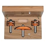 CMT 800.512.11 3-Piece Standard Kitchen Set in Hardwood Case, 1/2-Inch Shank