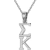 Sigma Kappa Necklace 18" - Sterling Silver
