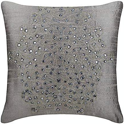 Amazon Com The Homecentric Silver Decorative Pillows Cover Gold